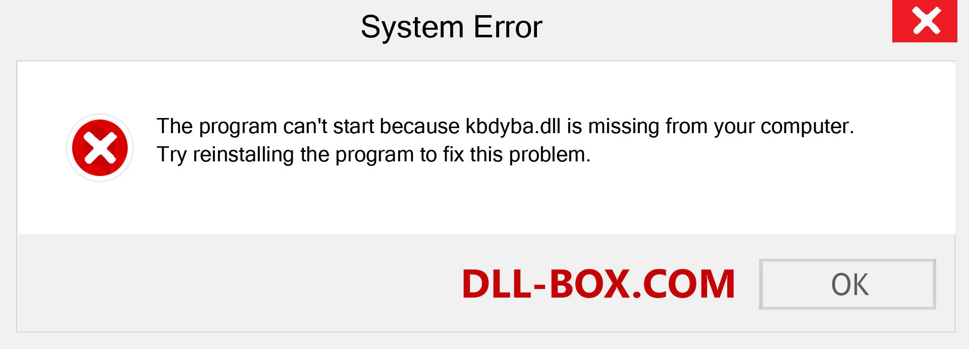  kbdyba.dll file is missing?. Download for Windows 7, 8, 10 - Fix  kbdyba dll Missing Error on Windows, photos, images